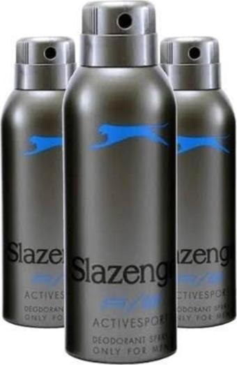 Slazenger Unisex Deodorant Active Sport 150ml X 3 Adet