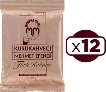 Kurukahveci Mehmet Efendi 12 x 100 gr Türk Kahvesi