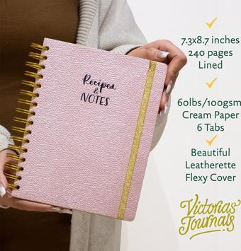 Victoria Journals Tarif Defteri Rose Ciltli Spiralli