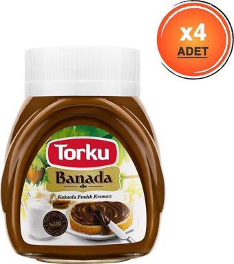 Torku Banada Kakaolu Fındık Kreması Cam 4 x 700 G