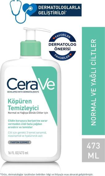 Cerave Foaming Cleanser Normal & Yağlıya Dönük Ciltler İçin 473 ml