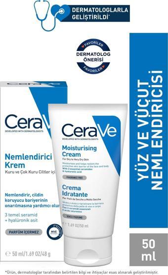 Cerave Nemlendirici Krem Kuru ve Çok Kuru Ciltler 50 ml