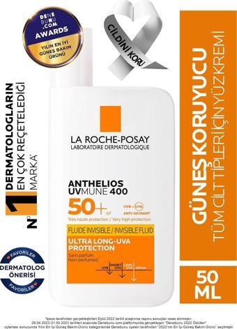 La Roche-Posay Anthelios Uvmune Fluid Spf50+ 50 ml.