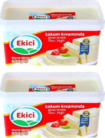 Ekici Tam Yağlı Beyaz Peynir 800 gr Lokum Kıvamında 2 li