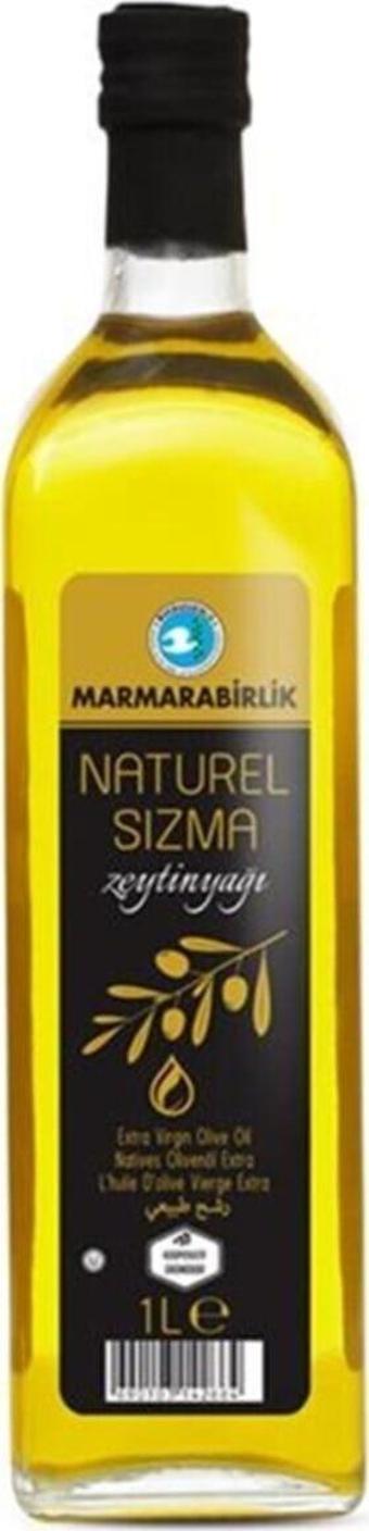 Marmarabirlik Naturel Sızma Zeytinyağı 1lt. Cam Şişe