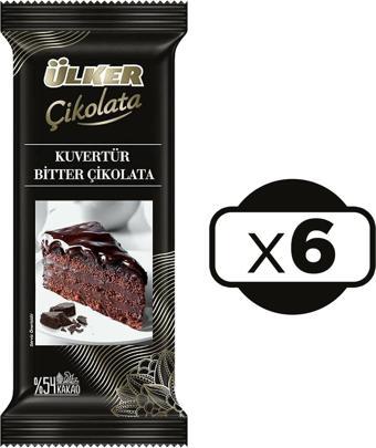 Ülker Kuvertür Bitter Çikolata 6 x 200 G