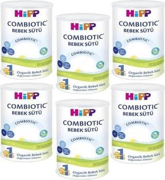 Hipp 1 Organik Combiotic Bebek Sütü 350 gr - 6'lı