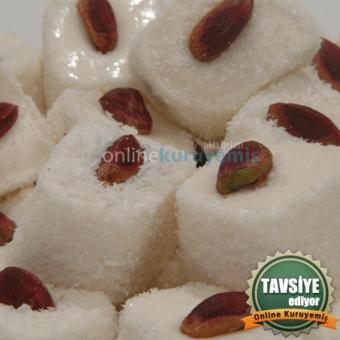 Online Kuruyemiş Antep Fıstıklı Beyaz Lokum 1000 Gr