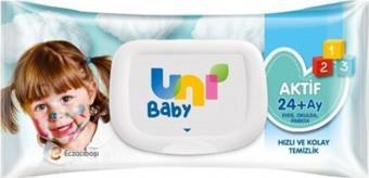 Uni Baby Aktif Sensitive Bebek Islak Mendili 24+ Ay 52 Adet