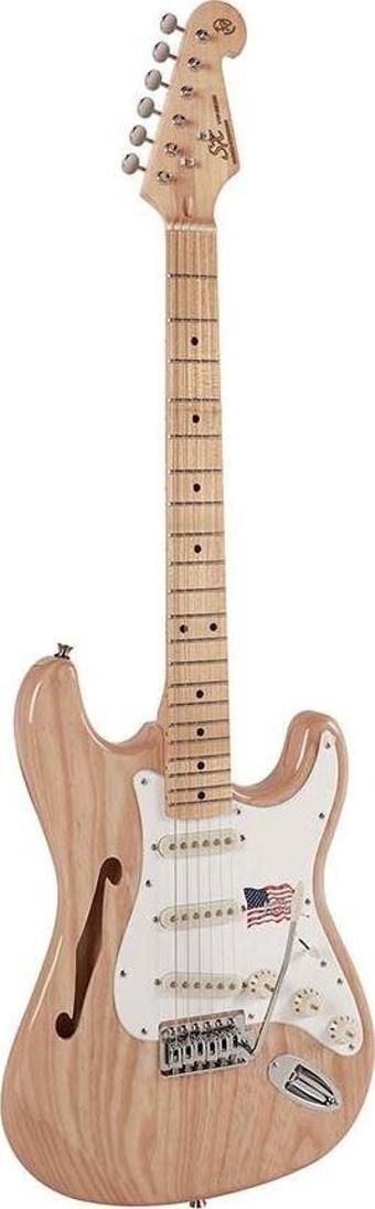 SX SST/ALDER/H/NA Hollow Body Elektro Gitar (Natural)