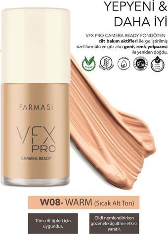 Farmasi Vfx Pro Camera Ready Fondöten W08 30 Ml