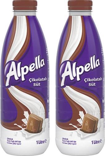 Alpella Alpimilk Çikolatalı Süt 1 Lt 2 li