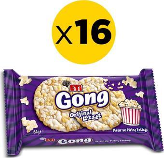 Eti Gong Mısır Ve Pirinç Patlağı 64 Gr x 16 Adet