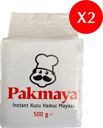 Pakmaya Instant Kuru Hamur Mayası 500 gr x 2 Adet