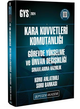 2024 Kara Kuvvetleri Komutanlığı Görevde Yükselme ve Unvan Değişikliği Konu Anlatımlı Soru Bankası - Pegem Akademi Yayıncılık