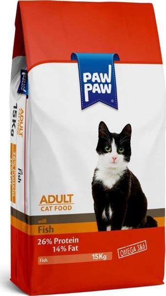 Paw Paw Balıklı Yetişkin Kedi Maması 15 kg