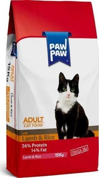 Paw Paw Kuzu Etli Yetişkin Kedi Maması 15 kg