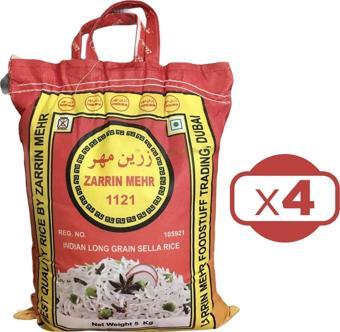 Zarrin Mehr 1121 Basmati Pirinç 4 x 5 kg