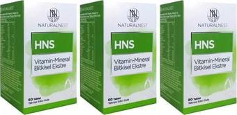 Naturalnest HNS 60 Tablet Üçlü Avantaj Paket