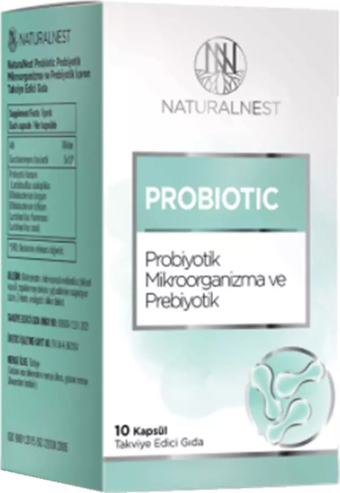 Naturalnest Probiotic Takviye Edici Gıda 10 Kapsül