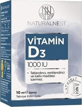 Naturalnest Vitamin D3 1000 IU Sprey 10 ml