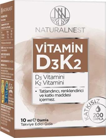 Naturalnest Vitamin D3K2 Damla 10 ml