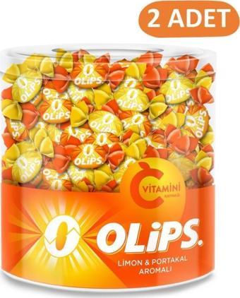 Olips C Vitaminli Limon&Portakal Aromalı 462 gr Kavanoz Şeker - 2 Adet