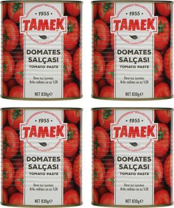 Tamek Domates Salçası 830 gr x 4 Adet