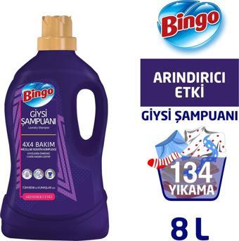 Bingo Giysi Şampuanı Arındırıcı Etki 4 lt 2'li