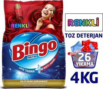 Bingo Renkli Toz Çamaşır Deterjanı 4 kg