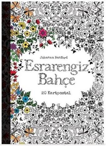 Esrarengiz Bahçe Kartpostal Kitabı - Johanna Basford - Edam Yayınevi