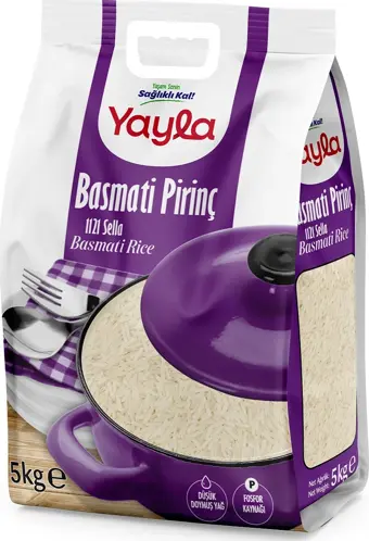 Yayla Basmati Pirinç 1121 Sella 5 kg