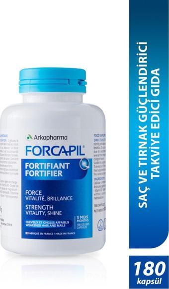 Arkopharma Forcapil® Fortifier – Saç Ve Tırnak Güçlendirici Takviye Edici Gıda - 180 Kapsül