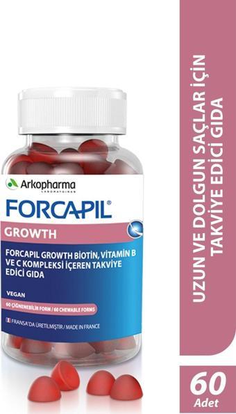 Arkopharma Forcapil® Growth Gummies – Saç Uzamasını Destekleyen Takviye Edici Gıda - 60 Çiğnenebilir Form