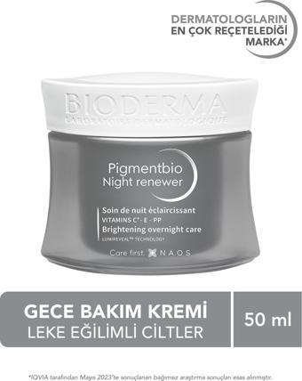 Bioderma Pigmentbio Night Renewer Koyu Leke Karşıtı Cilt Tonu Eşitleyici C Ve E Vitamini Gece Kremi 50 Ml