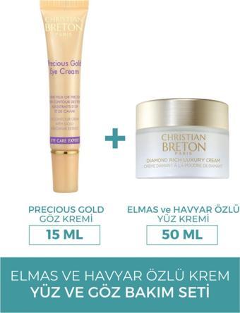 Christian Breton Elmas Havyar Özlü Nemlendirici 50 Ml Ve Göz Kremi 15 Ml Set