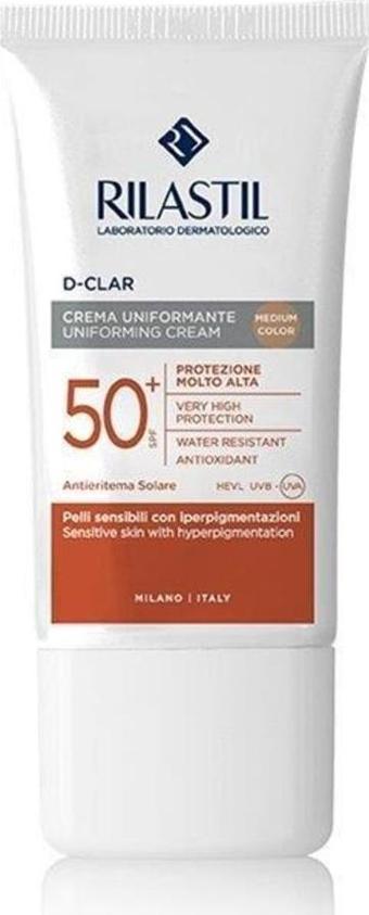Rilastil D-Clar Leke Karşıtı Yüz Güneş Koruyucu Krem Spf50+ 50 Ml - Medium