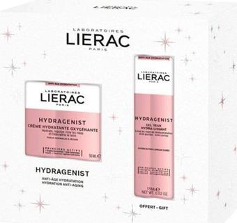 Lierac Hydragenıst Jel Oksijenleyici Krem 50Ml+ Nemlendirici Pürüzsüzleştirici Göz Jeli 15Ml