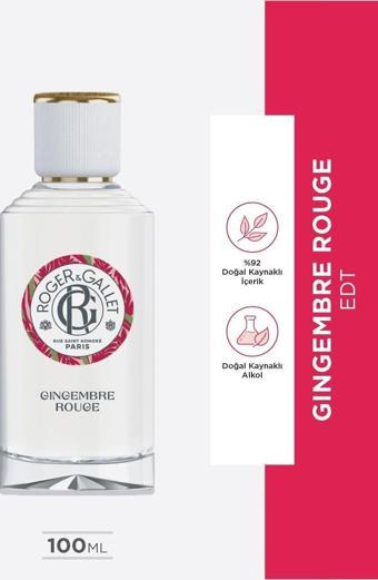 Roger&Gallet Gingembre Rouge Edt 100Ml