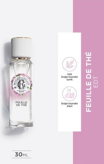 Roger&Gallet Feuille De The Edt Limon Ve Seylan Siyah Çayı Içeren, Limonsu Dumansı, Rahatlatıcı Parfüm 30 Ml