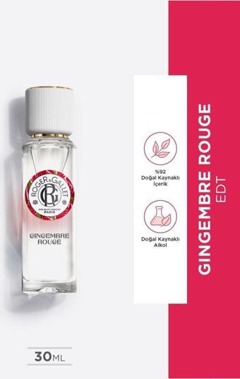 Roger&Gallet Gingembre Rouge Edt Zencefil Içeren, Meyvemsi-Çiçeksi, Enerji Veren Parfüm 30 Ml