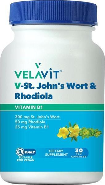 Velavit V-St.Johns Wort Rhodiola 30 Kapsül