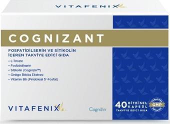 Vitafenix Cognizant Fosfatidilserin Ve Sitikolin Içeren Takviye Edici Gıda Vegan 40 Kapsül