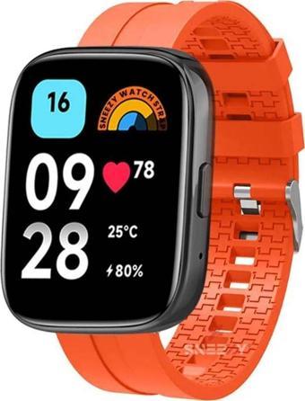 Sneezy Xiaomi Redmi Watch 3 Active İle Uyumlu Novagt Supreme Silikon Kordon