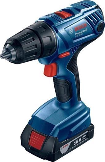 Bosch Gsr 180-Lı 2X2.0Ah Çift Akülü Delme/Vidalama Makinesi - 06019F8109