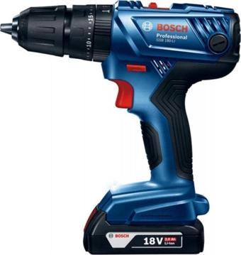 Bosch Gsb 180-Li 18V 2 Ah Darbeli Matkap Akülü Vidalama Şarjlı Matkap (Cift Akülü)