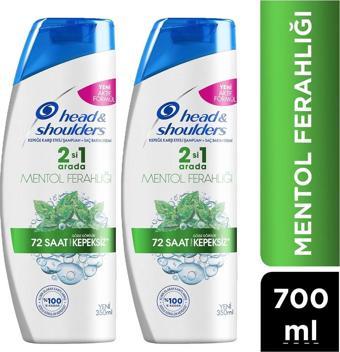 Head&Shoulders Mentol Ferahlığı 2'Si 1 Arada Kepeğe Karşı Etkili Şampuan 350 Ml X 2 Adet