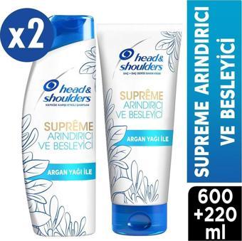Head&Shoulders Supreme Şampuan Arındırıcı 2X300 Ml+220 Ml Saç Kremi