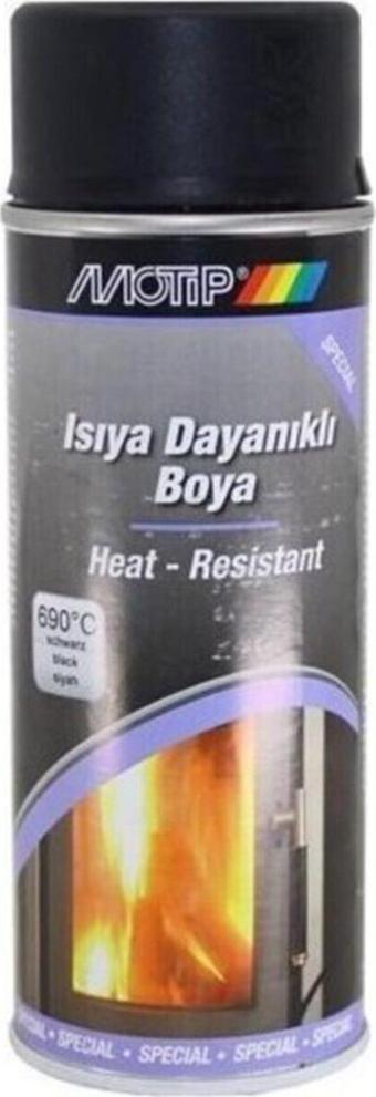 Motip Isıya Dayanıklı Eksoz Boya Mat Siyah 690°C 400Ml Made In Germany