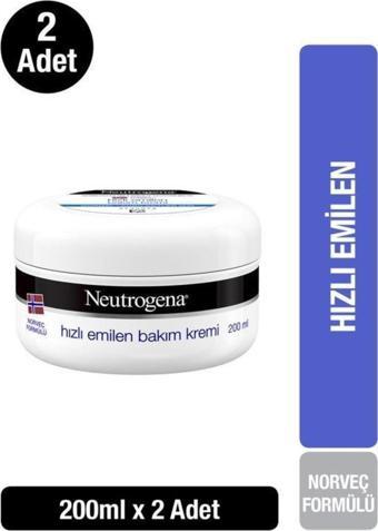 Neutrogena Norveç Formülü Hızlı Emilen Bakım Kremi 200 Mlx 2 Adet
